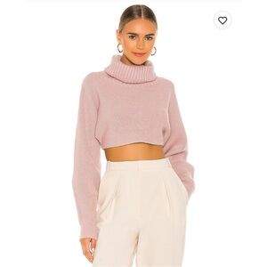L’Academi Maven Crop Sweater in Mauve